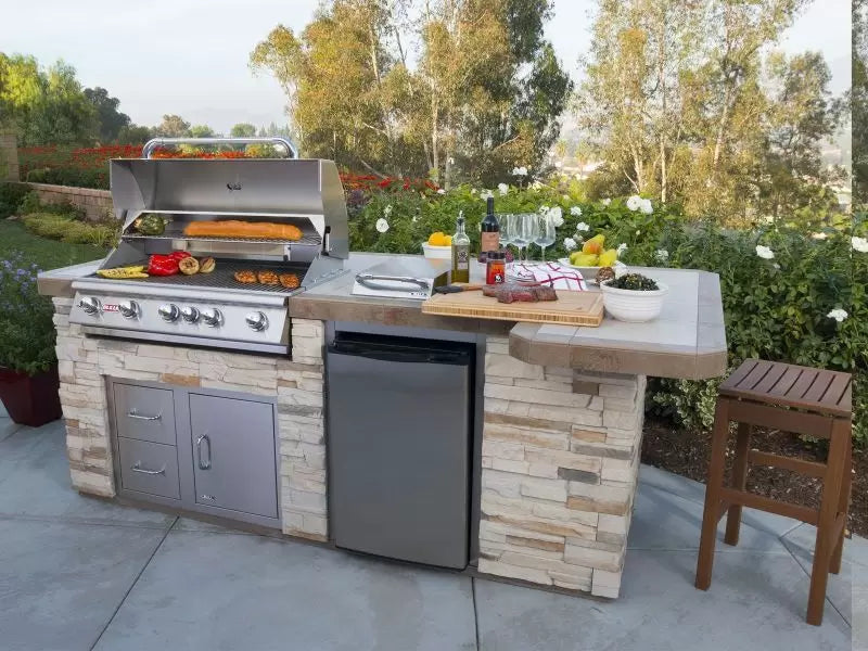 Bull Island BBQ Outdoor Kitchen & Grill Rock Base - 31015-NG