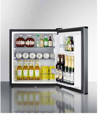 Summit - 18" Wide Compact Minibar with stainless steel door and front lock - MB42SS