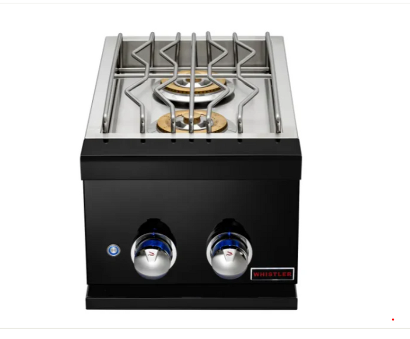 Bonfire Whistler Prime 500 Black Series - 42-Inch 5-Burner Built-In Natural Gas Grill with Side Burner and Access Door