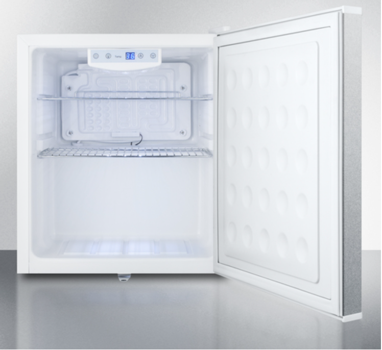 Summit Commercial - Freestanding Compact All-refrigerator in white with digital thermostat - FFAR25L7CSS