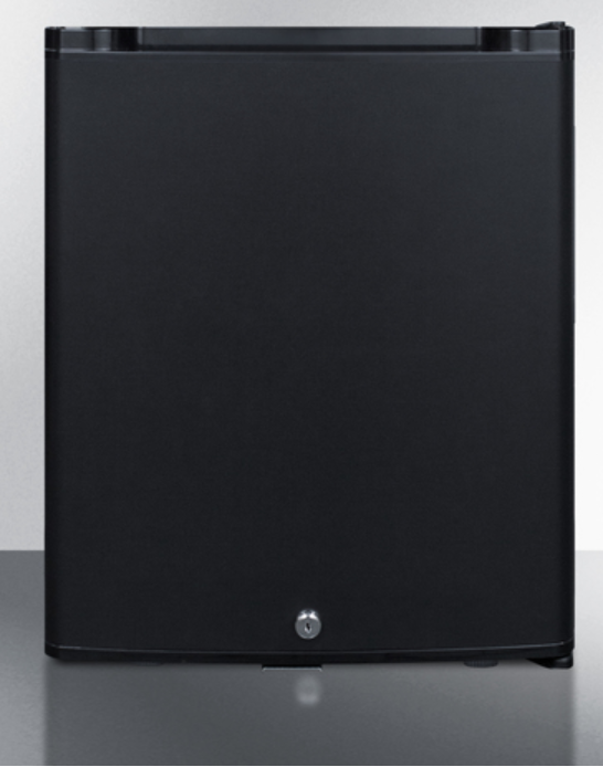 Summit - 16" Compact Minibar in black with front lock - MB12B