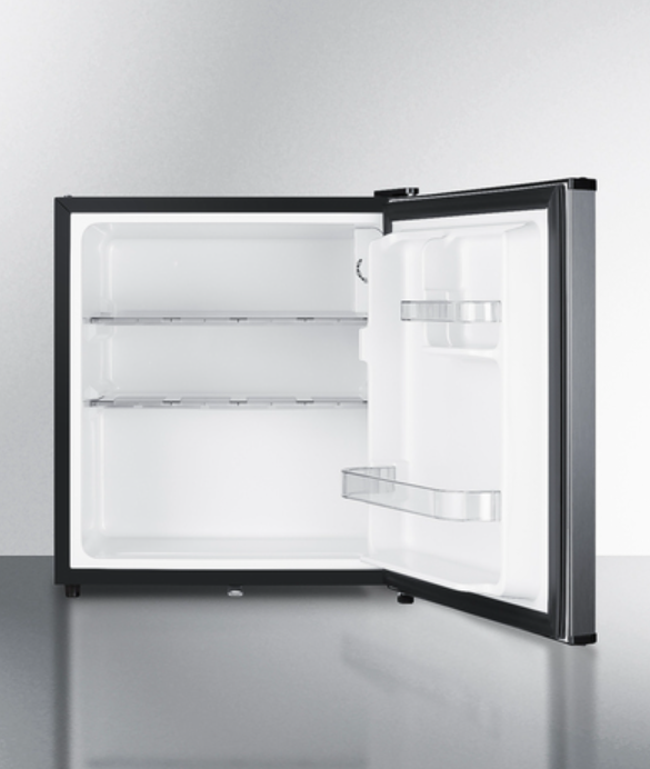 Summit - 18" Wide Compact Minibar with stainless steel door and front lock - MB42SS