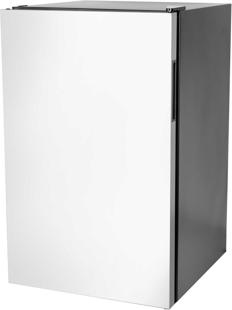 Bull Contemporary 20-Inch 4.5 Cu. Ft. Capacity Stainless Steel Compact Refrigerator with Recessed Handle- 11520