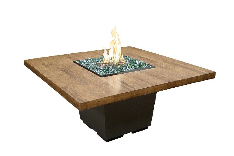 American Fyre Designs 29 Inch Cosmopolitan Square Dining Firetable, Cafe Blanco, Natural Gas- 642-CB-11-M6NC