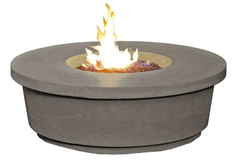 American Fyre Designs 15 1/2 Inch Contempo Round Firetable, Black Lava, Natural Gas- 782-BA-11-M2NC