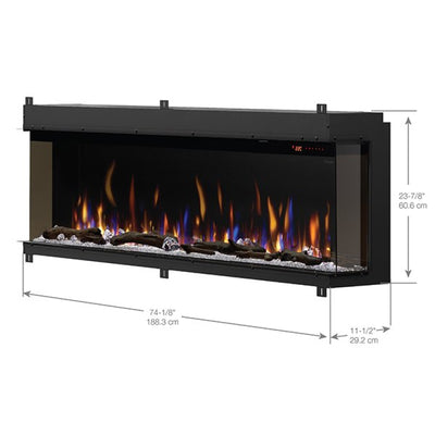 Dimplex IgniteXL Bold Built-In 74-inch Linear Electric Fireplace