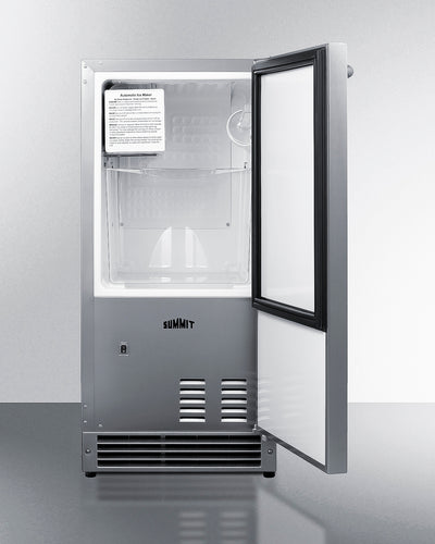 Summit 25 lb. Drain-Free Icemaker, ADA Compliant Left Hand Door - BIM26H32LHD