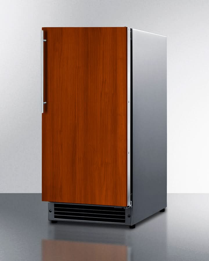 Get ice anytime with the Summit 15'' Drain-Free Icemaker—Order now!