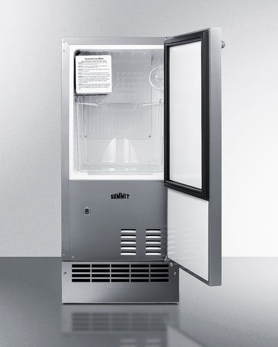 Summit 25 lb. Drain-Free outdoor Icemaker - BIM271OS