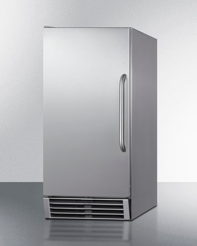 Summit 50 lb. ADA Compliant Energy-Efficient Commercial Icemaker in Stainless Steel 14.75" - BIM44GCSSADAE