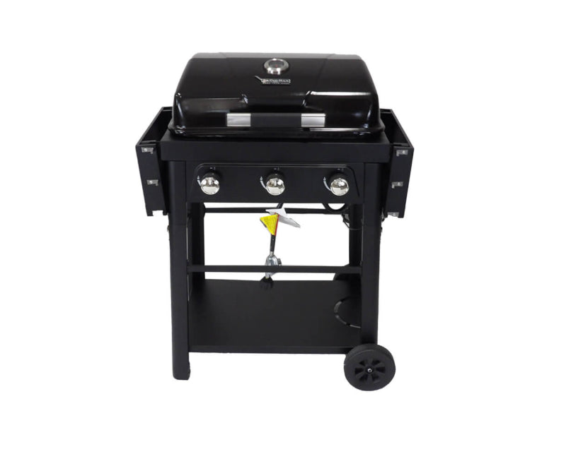 Brand-Man - The Bronco2- 3-Burner Portable Liquid Propane Gas Grill - BMBRON2-3B