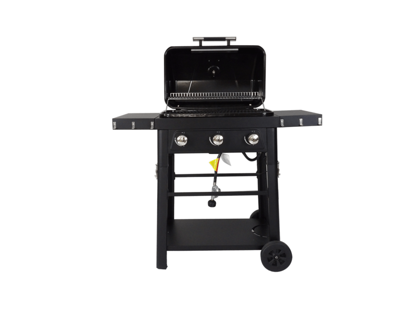 Brand-Man - The Bronco2- 3-Burner Portable Liquid Propane Gas Grill - BMBRON2-3B