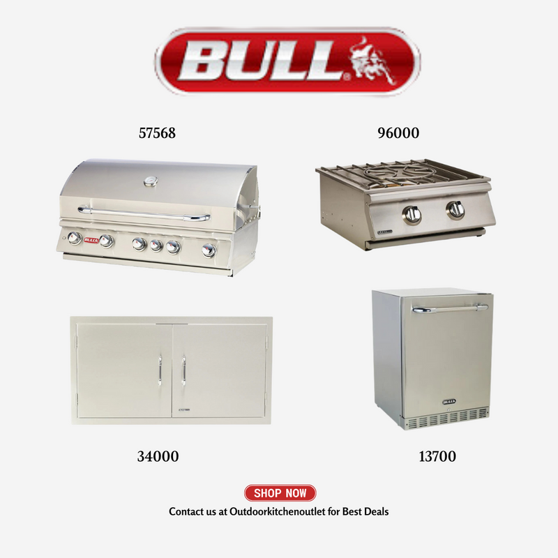 Bull 5 Burner 38" Grill Package Stainless Steel Propane - BrahmaLPPCKG2