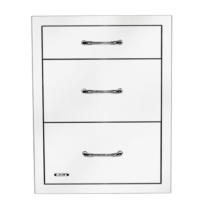 Bull Drawer, Triple, 2+1 S/S w/ Reveal - 58120 (Old Sku 58110)