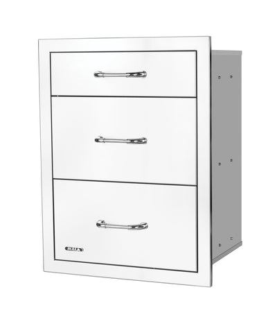 Bull Drawer, Triple, 2+1 S/S w/ Reveal - 58120 (Old Sku 58110)