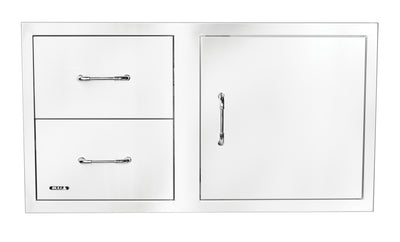 Bull 30" S/S Single Storage Door w/ 2 Drawer Combo w/ Reveal - 25890 (Old Sku 25876)