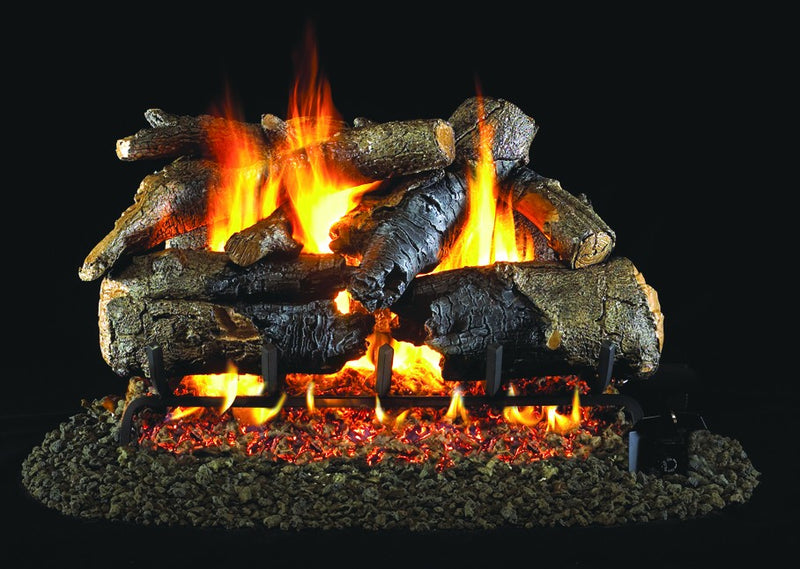 Peterson Gas Logs Charred American Oak 24" See Thru Logs Only - CHAO224