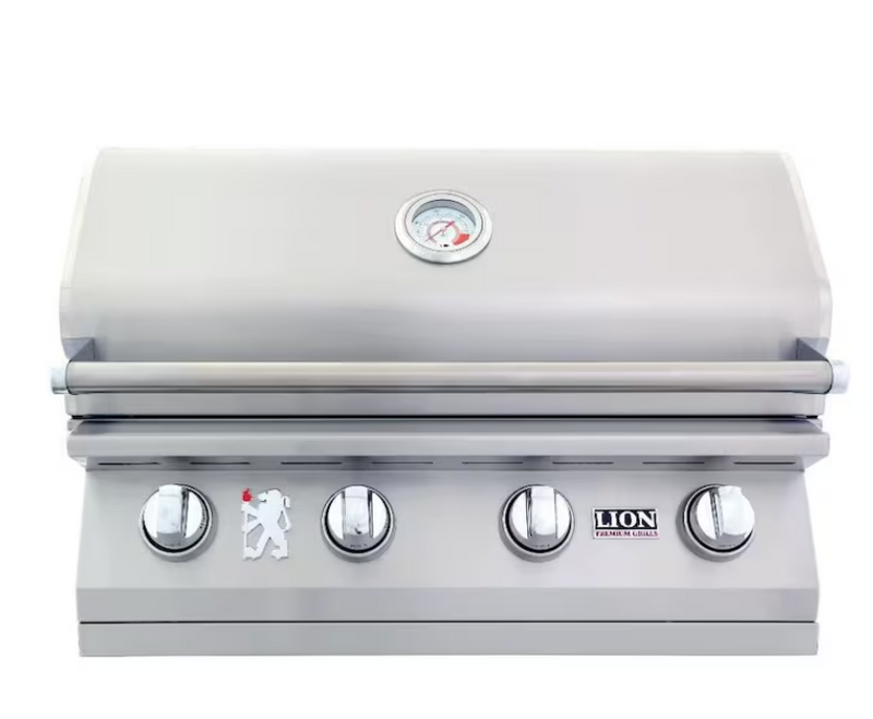 Lion L60000 - 32-Inch 4-Burner Stainless Steel Built-In Natural Gas Grill - 65623