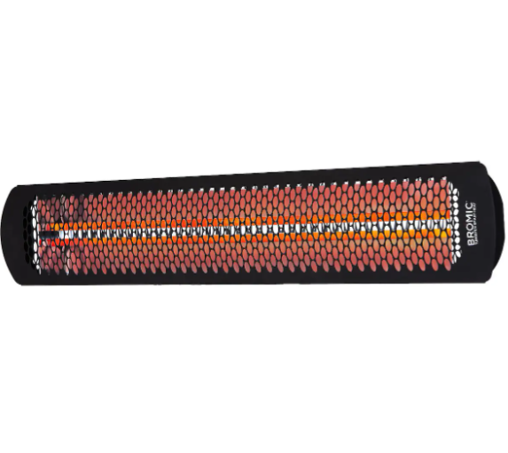 Bromic Heating Tungsten Smart-Heat 56-Inch 6000W Dual Element 208V Electric Infrared Patio Heater - Black - BH0420035