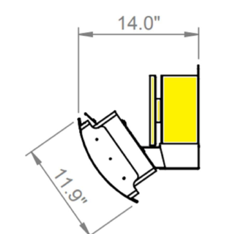 Bromic Heating - Replacement Part - Platinum/Tungsten Gas - 300 and 500 Series Wall Bracket Assembly Controls - BH8080001-1