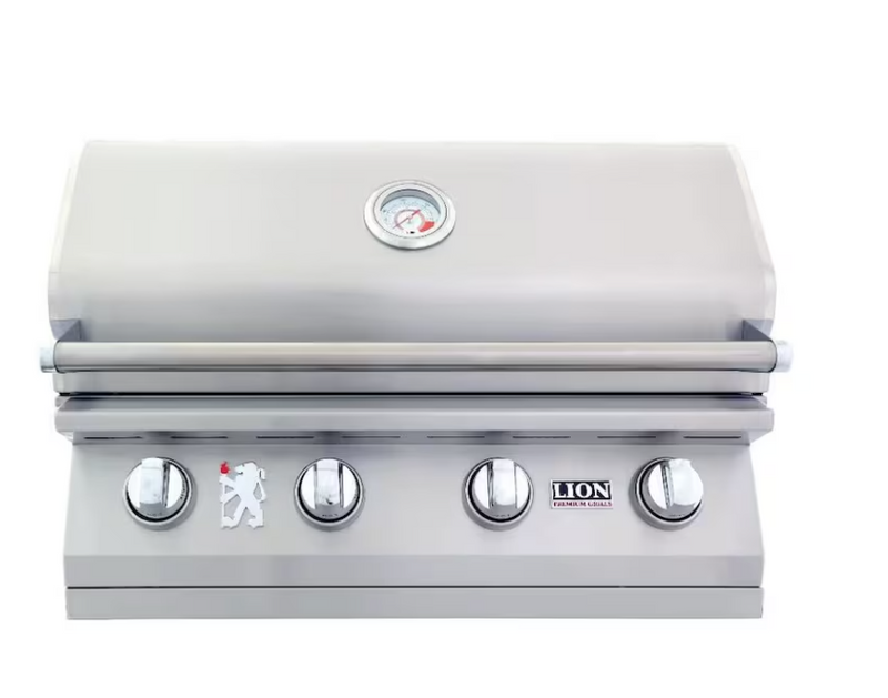 Lion L60000 - 32-Inch 4-Burner Stainless Steel Built-In Propane Gas Grill - 65625