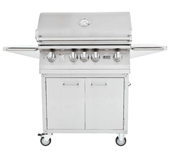 Lion 53621 + 75625 Liquid Propane Gas with Cover and Double Side Burner - PCKG2-53621 + 75625