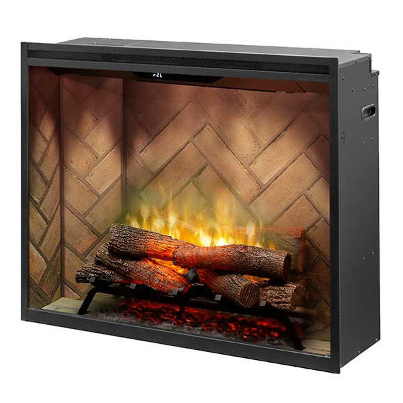 Dimplex Revillusion 36-inch Portrait Built-in Firebox with Glass Pane and Plug Kit (RBF36P-FG)