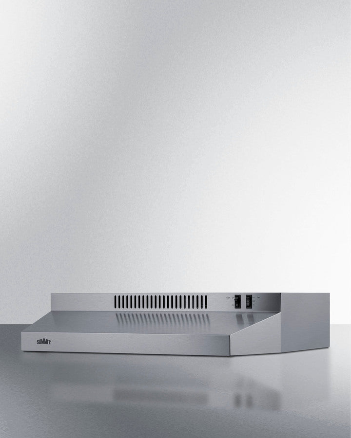 Summit 24" Under Cabinet Convertible Range Hood, ADA Compliant Stainless Steel - H24RSSADA