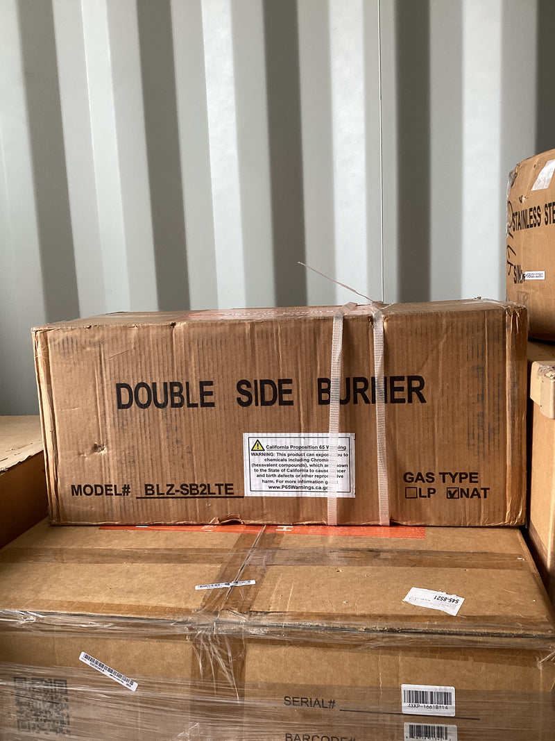 Blaze Double Side Burner Model BLZ-SB2LTE (Open Box New)