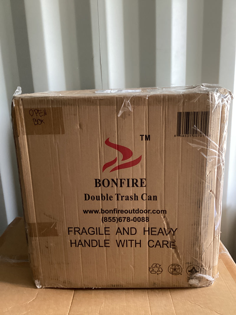 Bonfire Double Trash Can (Open Box)