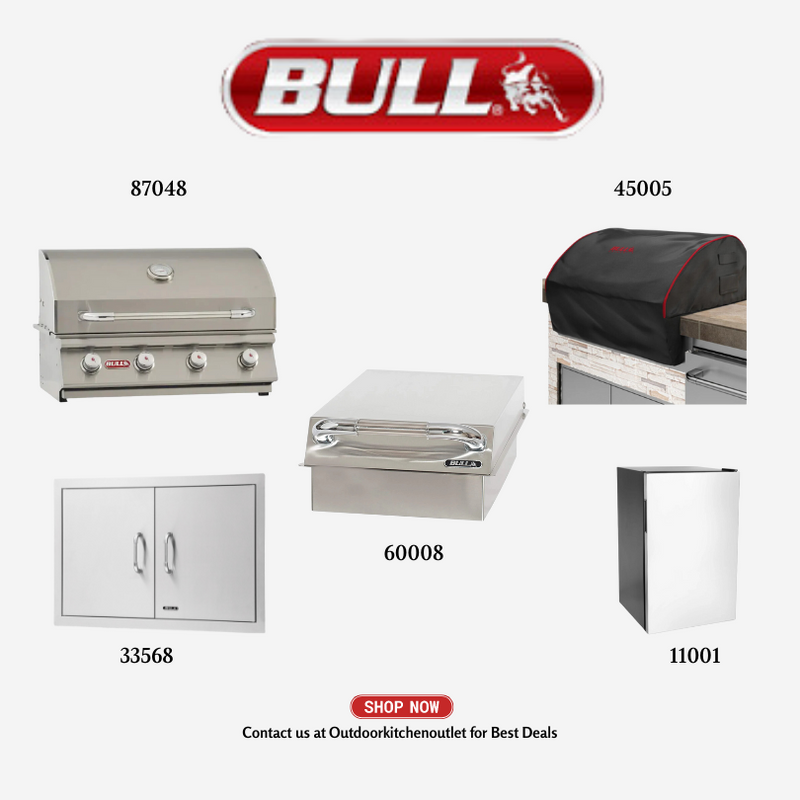 Bull BBQ Lonestar 30 Inch 4 Burners Stainless Steel Grill Package LP - LonestarLPPCKG2