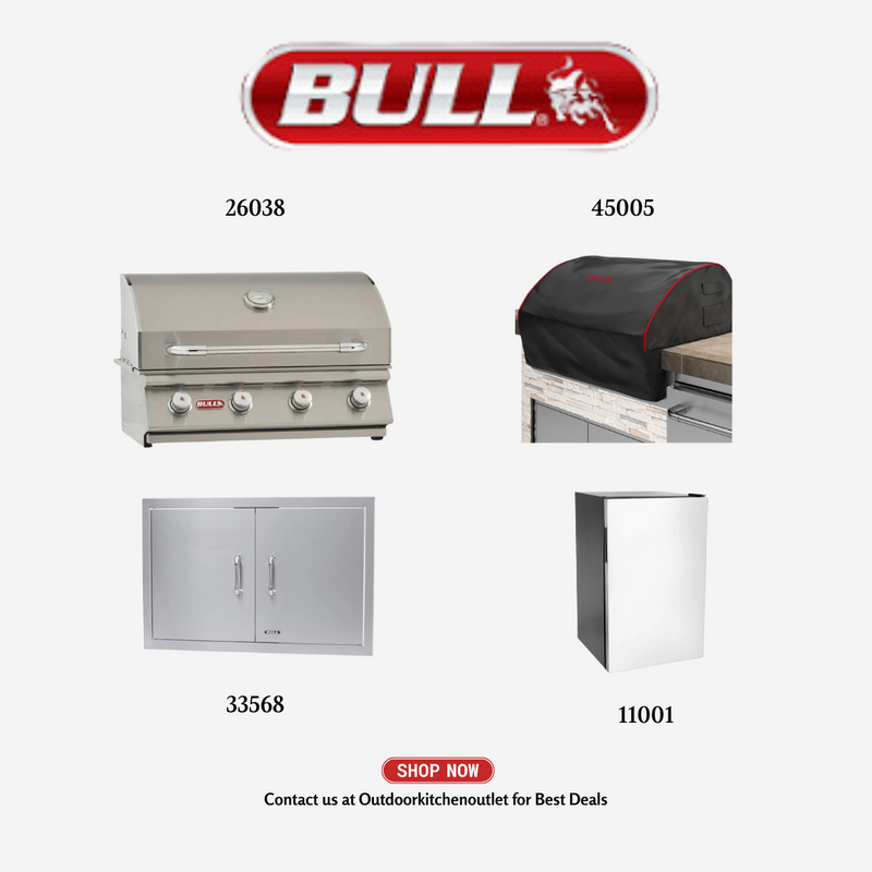 Bull BBQ Outlaw Grill 30-Inch with 4 Burners in Liquid Propane - OutlawLPPCKG2