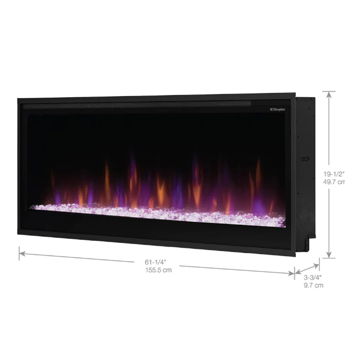 Dimplex 60" Multi-Fire Slim Built-in Linear Electric Fireplace- PLF6014-XS