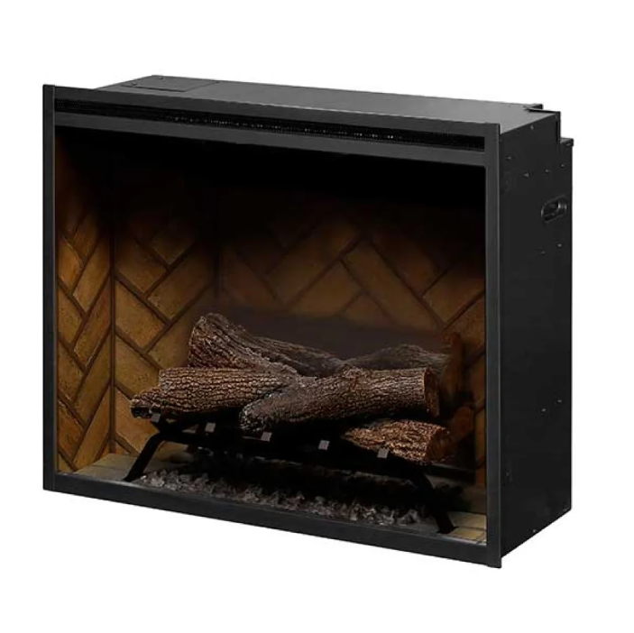 Dimplex Revillusion 30-inch Built-in Firebox with Glass Pane and Plug Kit- RBF30-FG