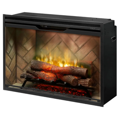 Dimplex Revillusion 36-inch Built-in Firebox with Glass Pane and Plug Kit- RBF36-FG