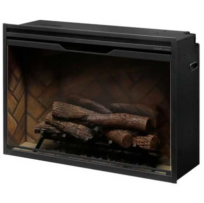 Dimplex Revillusion 36-inch Built-in Firebox with Glass Pane and Plug Kit- RBF36-FG