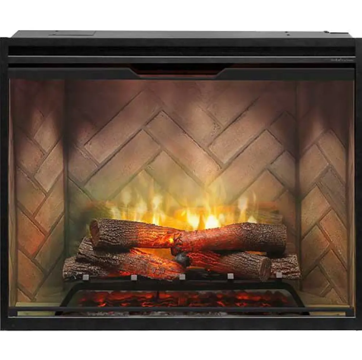 Dimplex Revillusion 36-inch Built-in Firebox with Glass Pane and Plug Kit- RBF36-FG