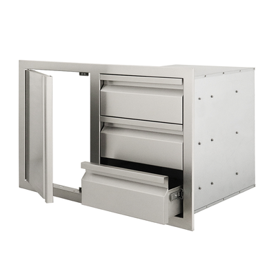 RCS Door/3-Drawer Combo Soft Close-LEFT SWING- VDC2SCL
