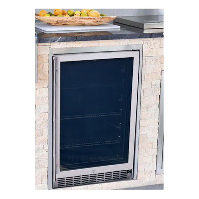 RCS 26-Inch 5.01 Cu. Ft. Outdoor Rated Stainless Steel Compact Refrigerator - REFR2A
