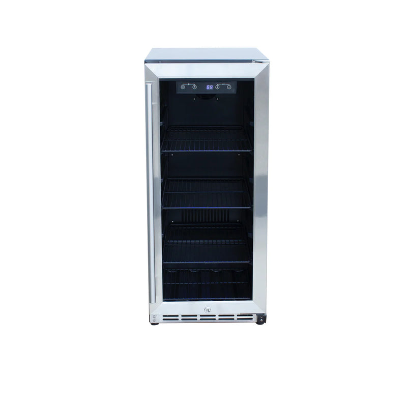 Summerset 15" Outdoor Rated Fridge W/Glass Door - RFR-15G