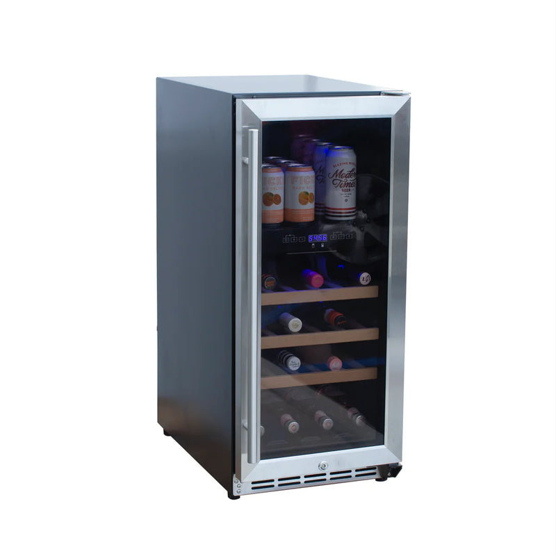 Summerset 15" Outdoor Rated Dual Zone Wine Cooler - RFR-15WD