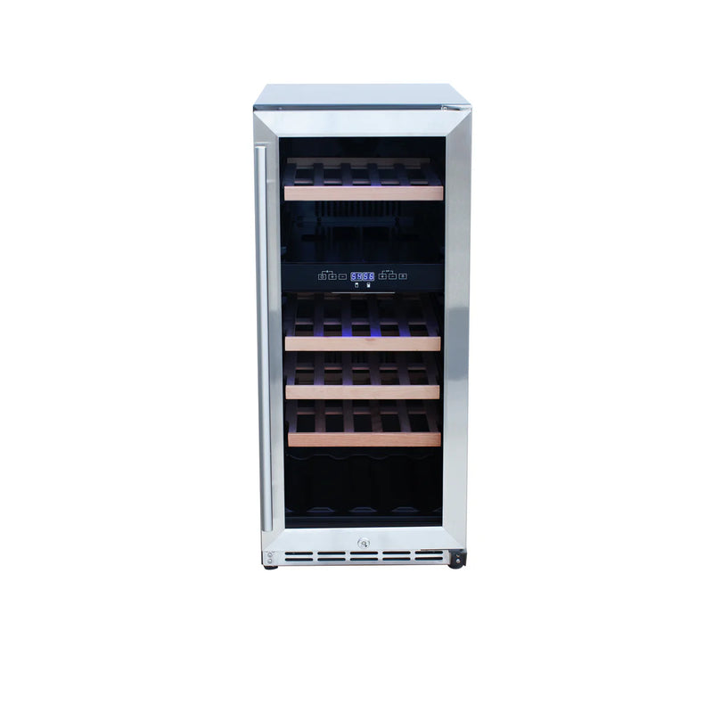 Summerset 15" Outdoor Rated Dual Zone Wine Cooler - RFR-15WD