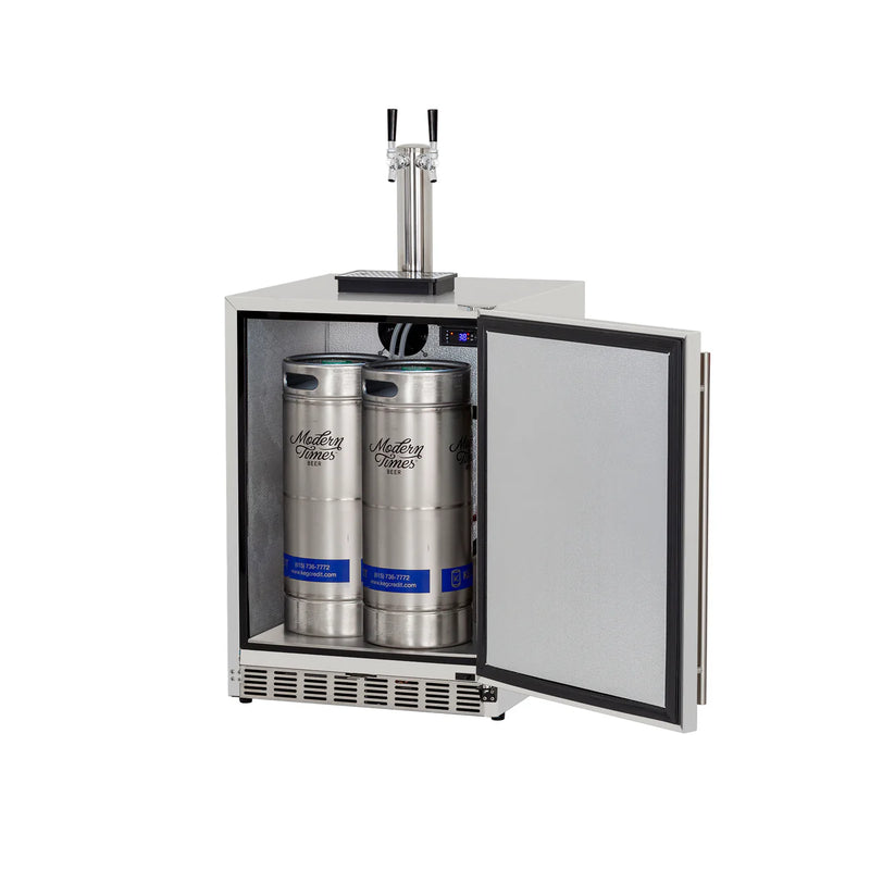 Summerset 6.6C Deluxe Outdoor Rated Double Tap Kegerator - Completed - RFR-24DK2