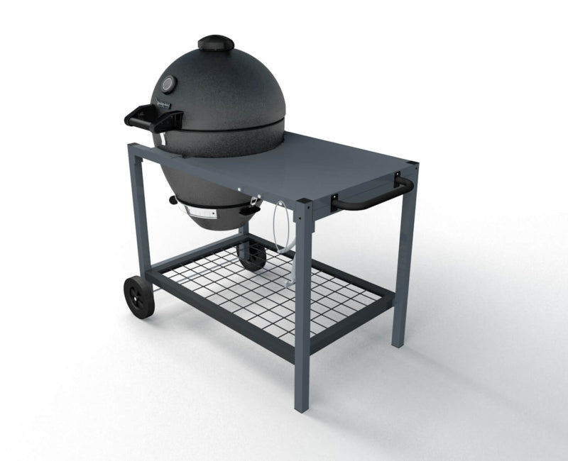 Brand-Man - The Rodeo Deluxe - 22-inch W Gray Kamado Charcoal Grill - BMRDODLX