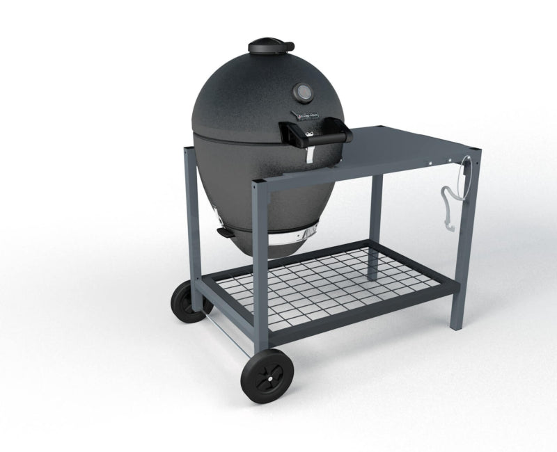 Brand-Man - The Rodeo Deluxe - 22-inch W Gray Kamado Charcoal Grill - BMRDODLX