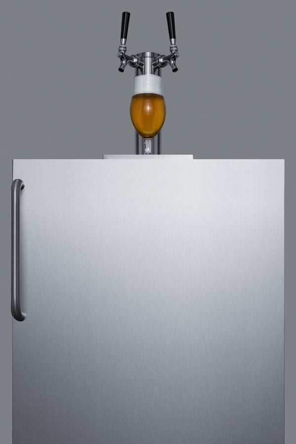 Summit 24" Wide Outdoor Wine Kegerator, ADA Compliant - SBC54OSBIADAWKDTWIN