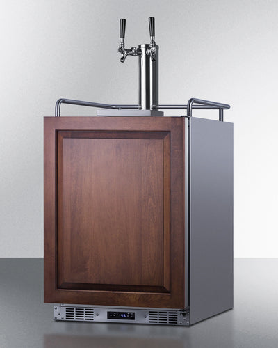 Summit 24" Wide Built-In Cold Brew Coffee Kegerator (Panel Not Included) - SBC682PNRCFTWIN