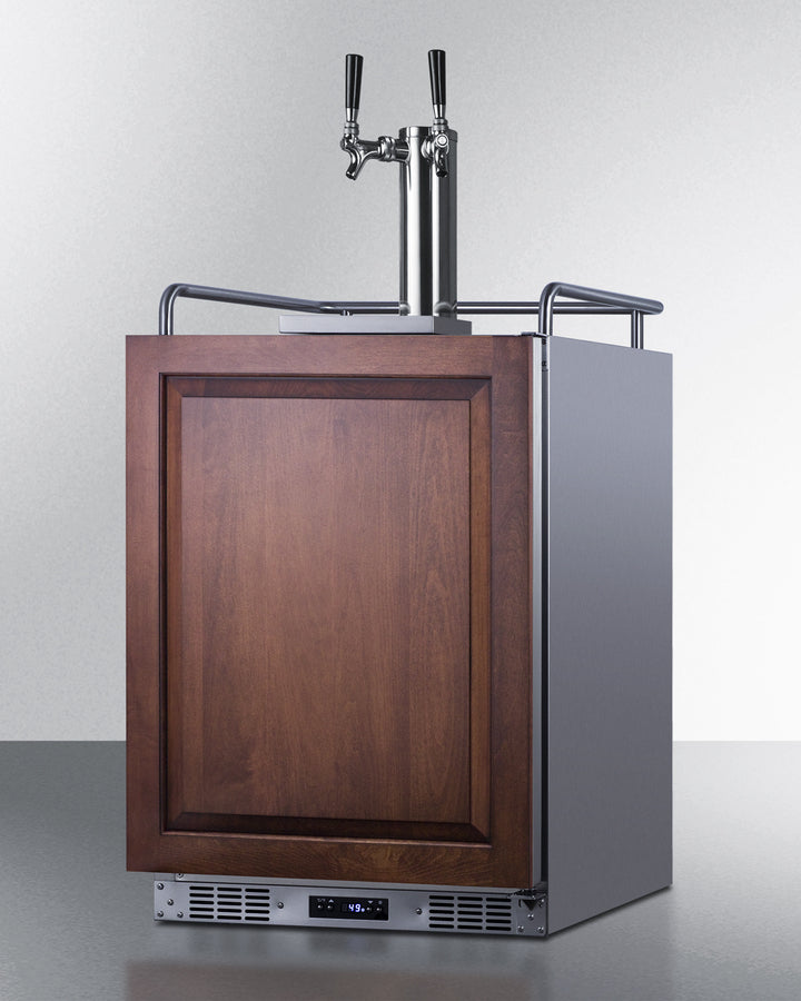 Summit 24" Wide Built-In Cold Brew Coffee Kegerator (Panel Not Included) - SBC682PNRCFTWIN