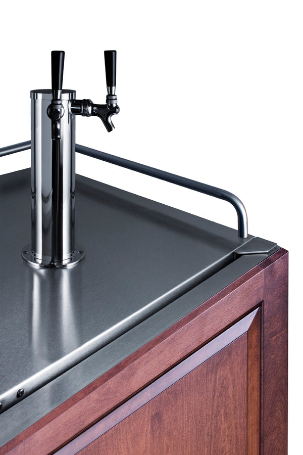 Summit 24" Wide Built-In Cold Brew Coffee Kegerator (Panel Not Included) - SBC682PNRCFTWIN