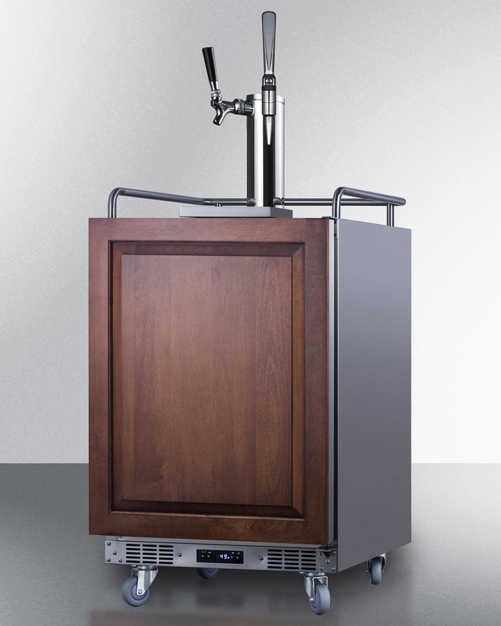 Summit 24" Wide Built-In Cold Brew/Nitro Coffee Kegerator (Panel Not Included) - SBC682PNRCMTWIN